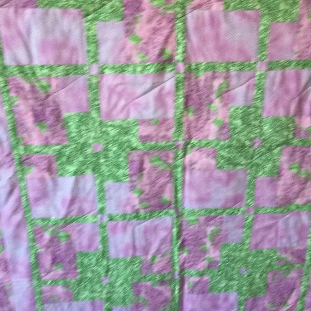 Handmade Quilt. Lilacs